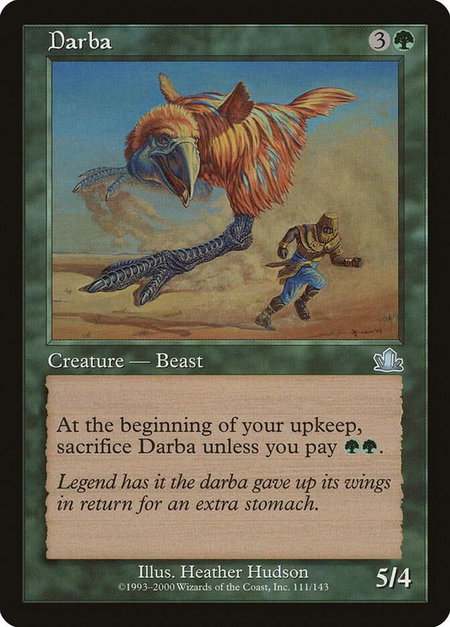 Darba - Prophecy Magic: The Gathering trading card