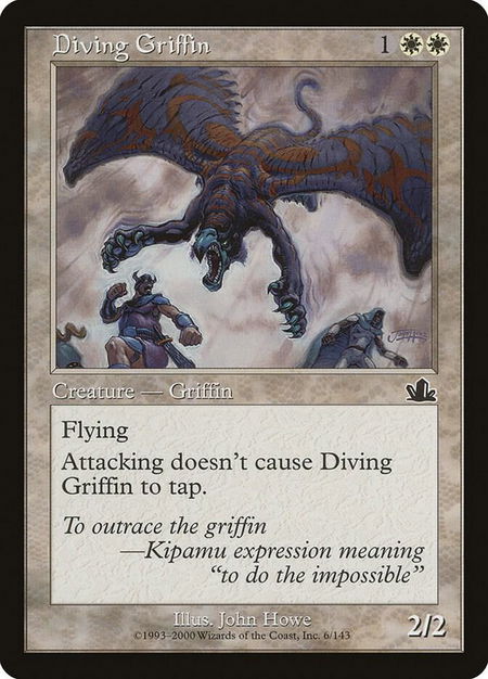 Diving Griffin - Prophecy Magic: The Gathering trading card