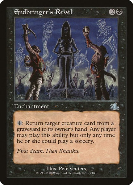 Endbringer's Revel trading card from Prophecy Endbringer's Revel - Prophecy Magic: The Gathering trading card