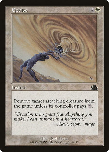 Excise - Prophecy Magic: The Gathering trading card