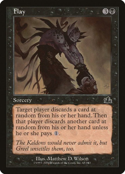 Flay trading card from Prophecy Flay - Prophecy Magic: The Gathering trading card