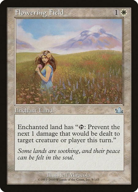 Flowering Field - Prophecy Magic: The Gathering trading card