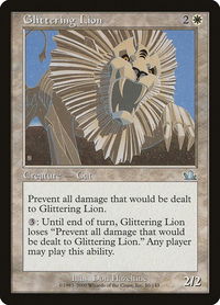 Glittering Lion - Prophecy (PCY) #10 - Uncommon Magic: The Gathering Trading Card