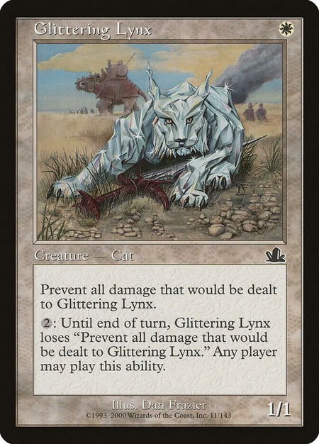 Glittering Lynx - Prophecy Magic: The Gathering trading card