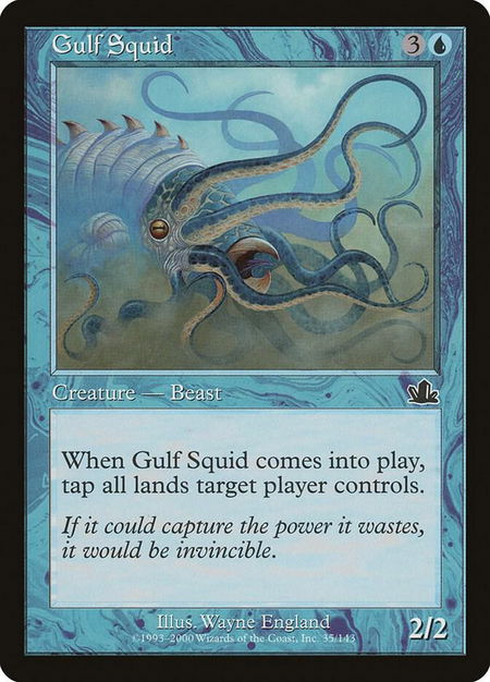 Gulf Squid - Prophecy Magic: The Gathering trading card