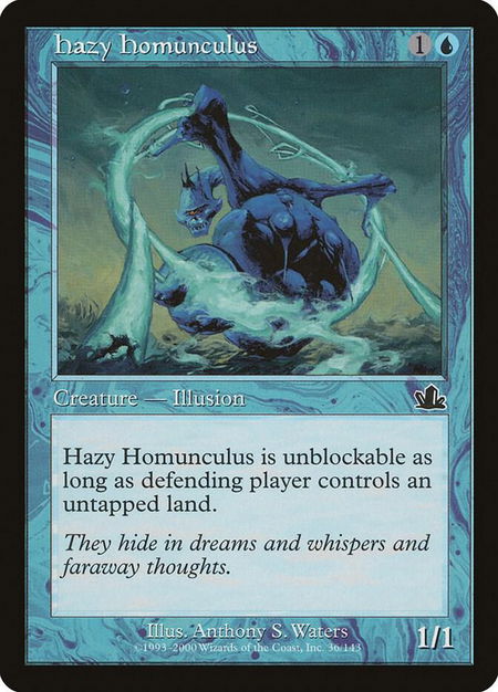 Hazy Homunculus - Prophecy Magic: The Gathering trading card