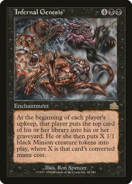 Infernal Genesis - Prophecy Magic: The Gathering trading card