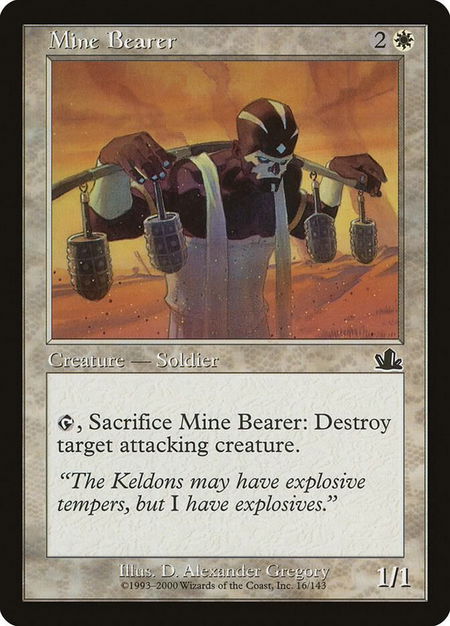 Mine Bearer - Prophecy Magic: The Gathering trading card