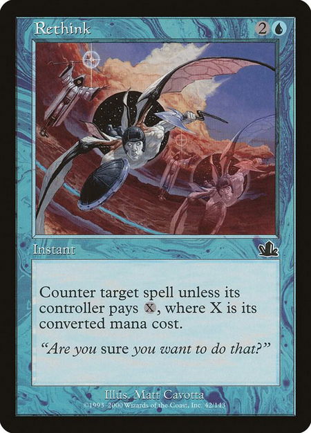 Rethink - Prophecy Magic: The Gathering trading card