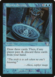 Rhystic Scrying - Prophecy (PCY) #44 - Uncommon Magic: The Gathering Trading Card