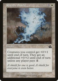 Rhystic Shield - Prophecy (PCY) #20 - Common Magic: The Gathering Trading Card