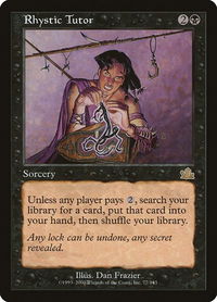 Rhystic Tutor - Prophecy (PCY) #77 - Rare Magic: The Gathering Trading Card