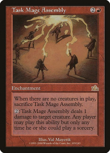 Task Mage Assembly - Prophecy Magic: The Gathering trading card