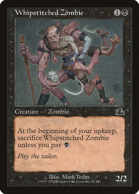 Whipstitched Zombie - Prophecy Magic: The Gathering trading card