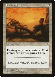 Path of Peace - Portal (POR) #21 - Common Magic: The Gathering Trading Card