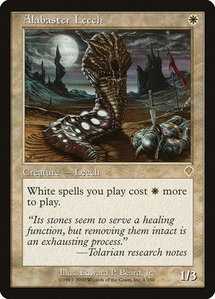 Alabaster Leech - Invasion (INV) #1 - Rare Magic: The Gathering Trading Card