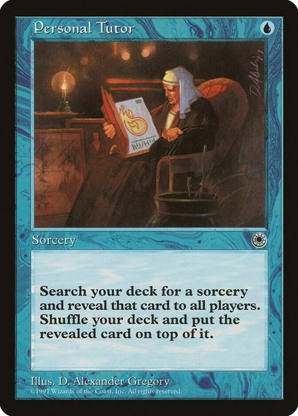 Personal Tutor - Portal Magic: The Gathering trading card