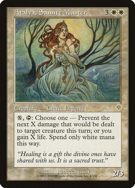 Atalya, Samite Master - Invasion Magic: The Gathering trading card