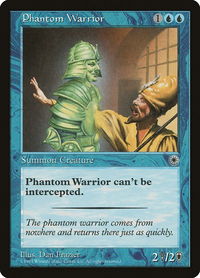 Phantom Warrior - Portal (POR) #65 - Rare Magic: The Gathering Trading Card