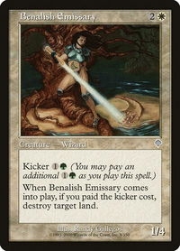 Benalish Emissary - Invasion (INV) #5 - Uncommon Magic: The Gathering Trading Card