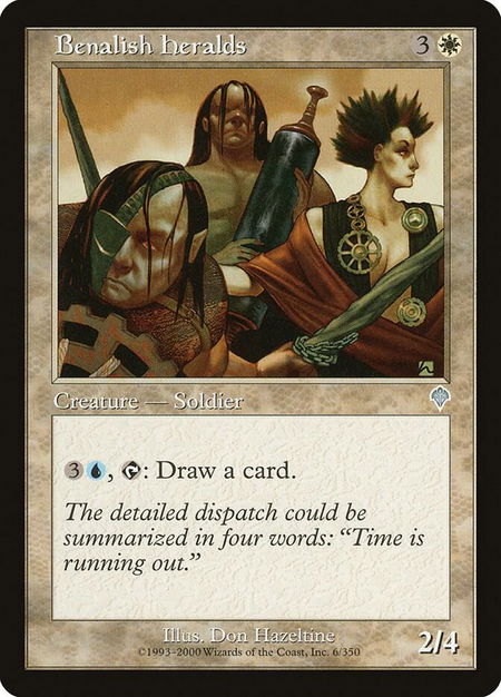 Benalish Heralds - Invasion Magic: The Gathering trading card