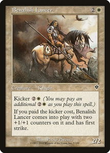 Benalish Lancer - Invasion (INV) #7 - Common Magic: The Gathering Trading Card