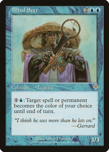 Blind Seer - Invasion Magic: The Gathering trading card