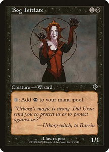Bog Initiate - Invasion (INV) #95 - Common Magic: The Gathering Trading Card