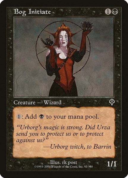 Bog Initiate - Invasion Magic: The Gathering trading card