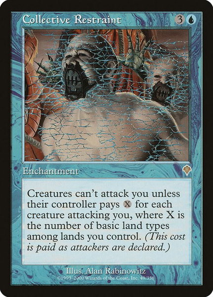 Collective Restraint - Invasion Magic: The Gathering trading card