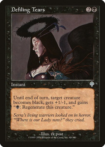 Defiling Tears trading card from Invasion Defiling Tears - Invasion Magic: The Gathering trading card