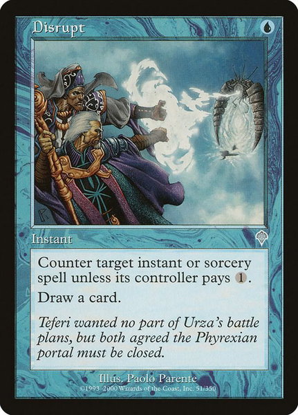 Disrupt - Invasion Magic: The Gathering trading card