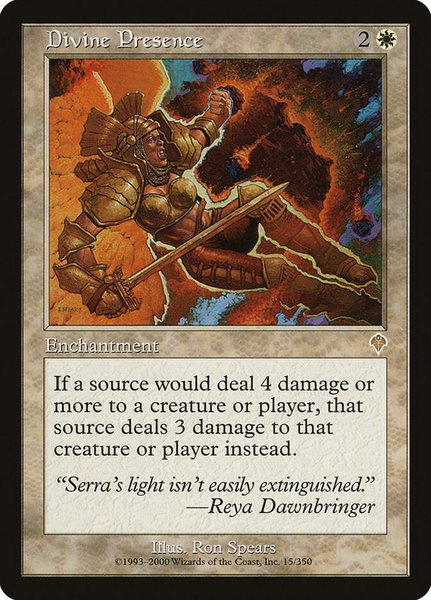 Divine Presence trading card from Invasion Divine Presence - Invasion Magic: The Gathering trading card
