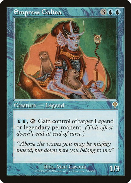 Empress Galina trading card from Invasion Empress Galina - Invasion Magic: The Gathering trading card