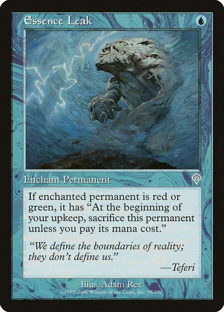 Essence Leak - Invasion Magic: The Gathering trading card