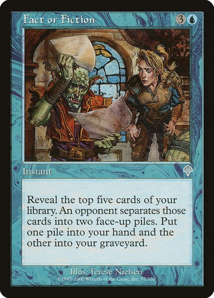 Fact or Fiction - Invasion Magic: The Gathering trading card