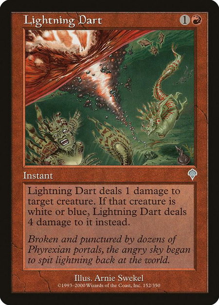 Lightning Dart - Invasion Magic: The Gathering trading card