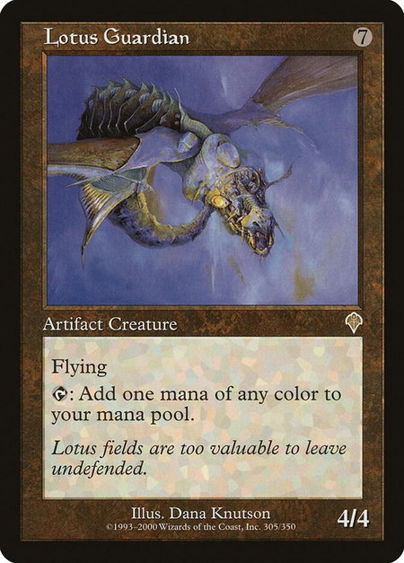 Lotus Guardian - Invasion Magic: The Gathering trading card