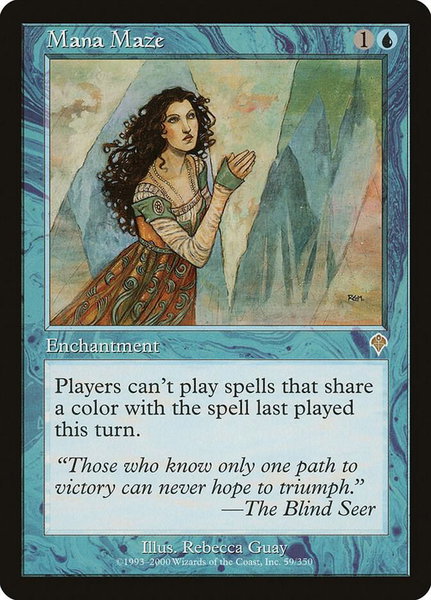 Mana Maze trading card from Invasion Mana Maze - Invasion Magic: The Gathering trading card