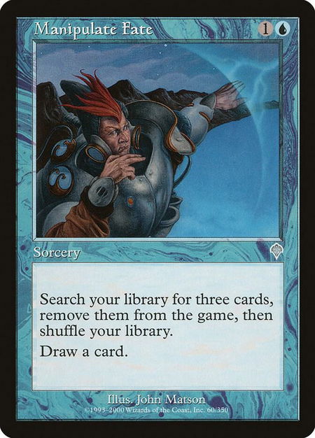 Manipulate Fate - Invasion Magic: The Gathering trading card