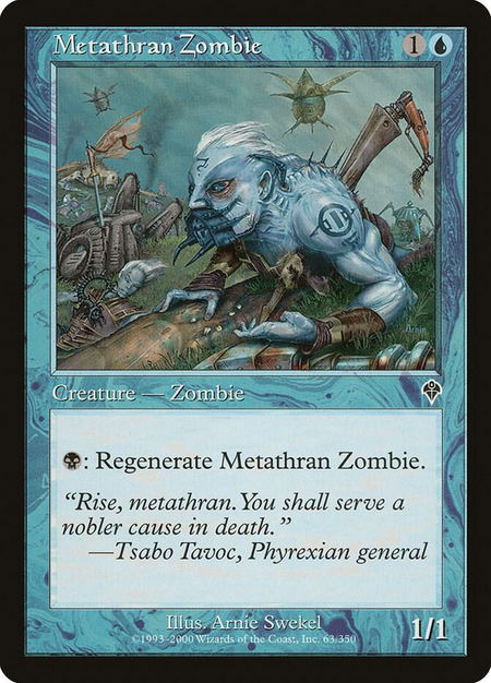Metathran Zombie - Invasion Magic: The Gathering trading card