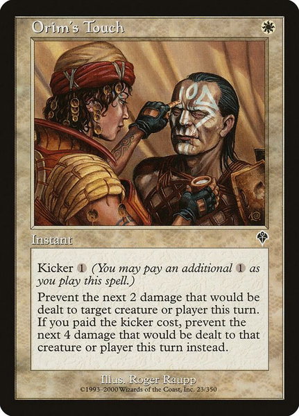 Orim's Touch trading card from Invasion Orim's Touch - Invasion Magic: The Gathering trading card