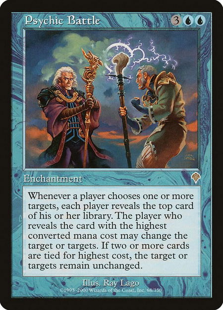 Psychic Battle - Invasion Magic: The Gathering trading card