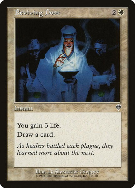 Reviving Dose trading card from Invasion Reviving Dose - Invasion Magic: The Gathering trading card