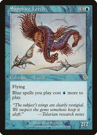 Sapphire Leech - Invasion (INV) #71 - Rare Magic: The Gathering Trading Card