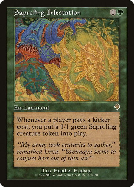 Saproling Infestation - Invasion Magic: The Gathering trading card