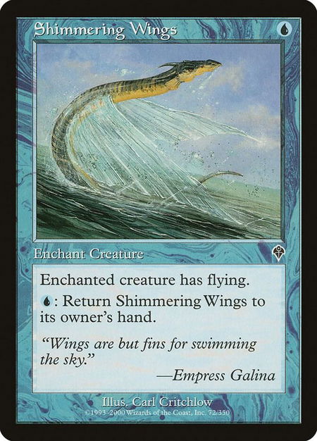 Shimmering Wings - Invasion Magic: The Gathering trading card