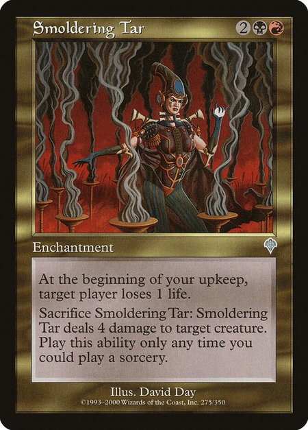 Smoldering Tar - Invasion Magic: The Gathering trading card