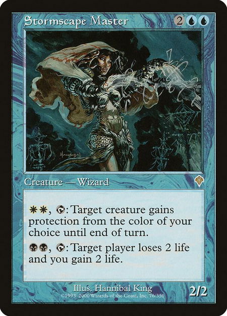 Stormscape Master - Invasion Magic: The Gathering trading card