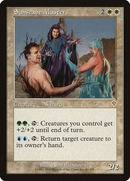 Sunscape Master trading card from Invasion Sunscape Master - Invasion Magic: The Gathering trading card